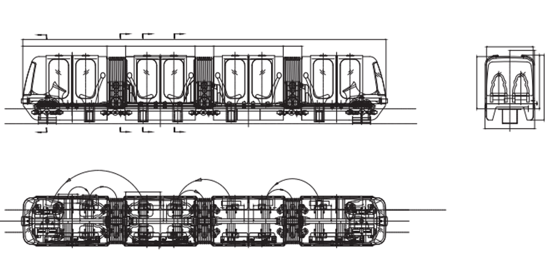 高架交通轨道车